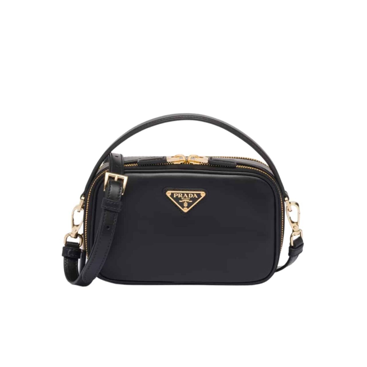 Prada Odette Leather Mini Bag Black 18Cm 1Bh203 Ask F0002 V Ovo - Image 1