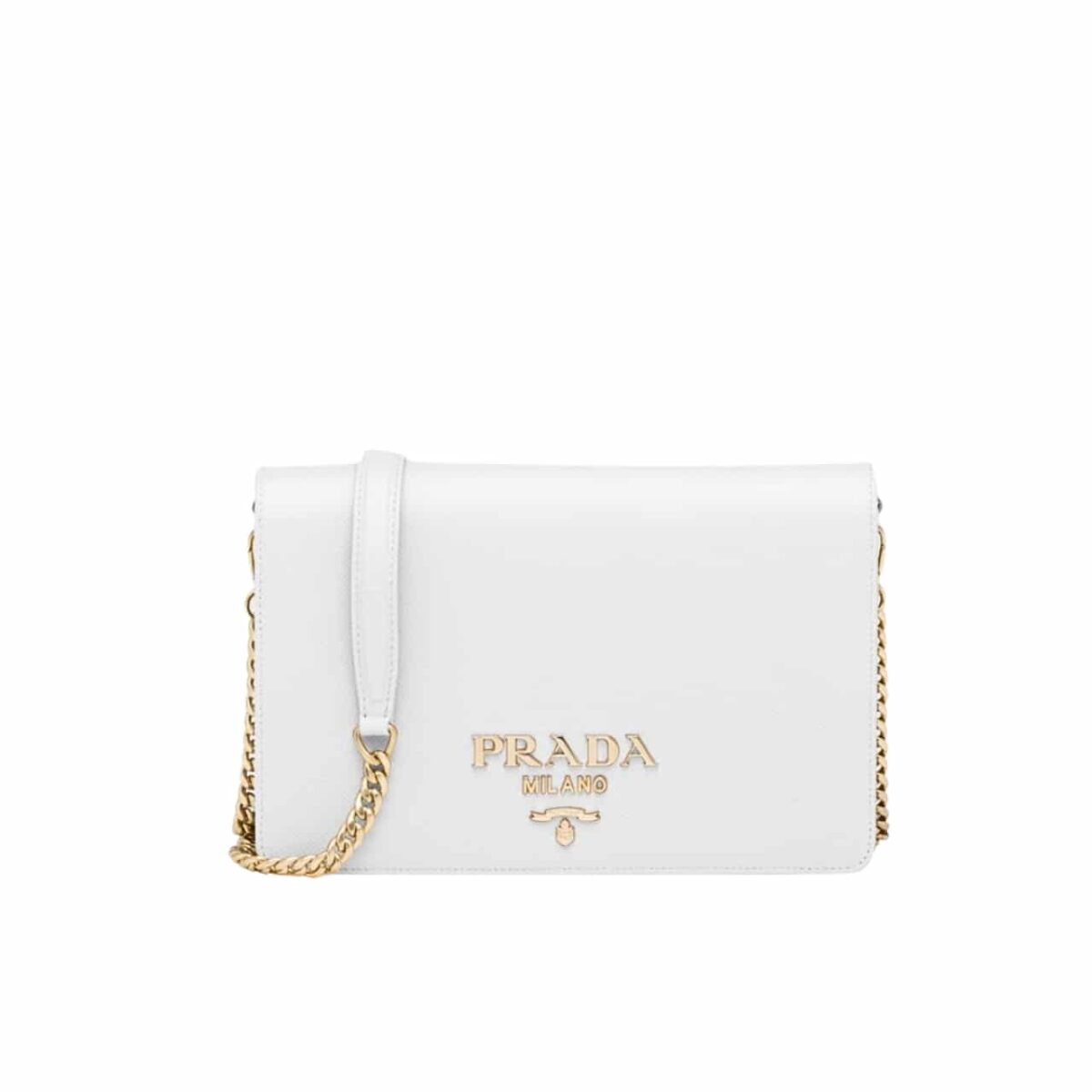 Prada Saffiano Leather Mini Bag White 22Cm 1Bp018 Nzv F0009 V Coo - Image 1