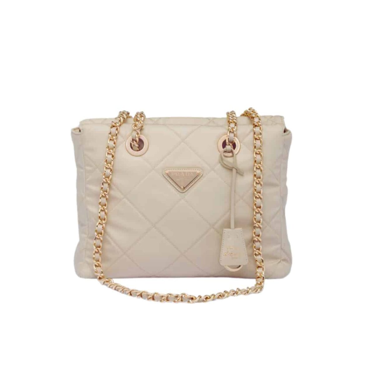 Prada Re Edition 1995 Chaîne Re Nylon Tote Bag Beige 27Cm 1Bg468 2Aos F0F24 V Coo - Image 1