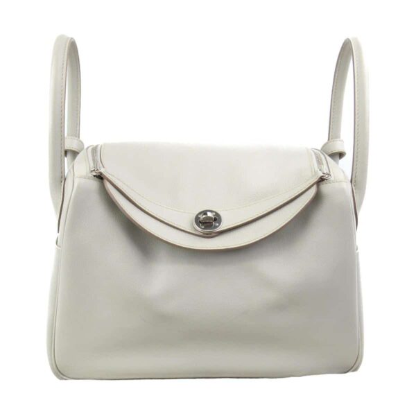 Hermes Lindy Swift Nata Craie Silver Hardware 26Cm