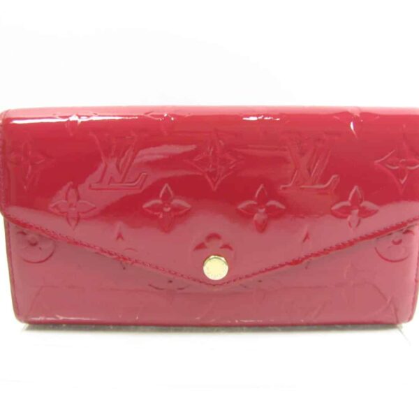 Louis Vuitton Sarah Monogram Wallet Red 19Cm