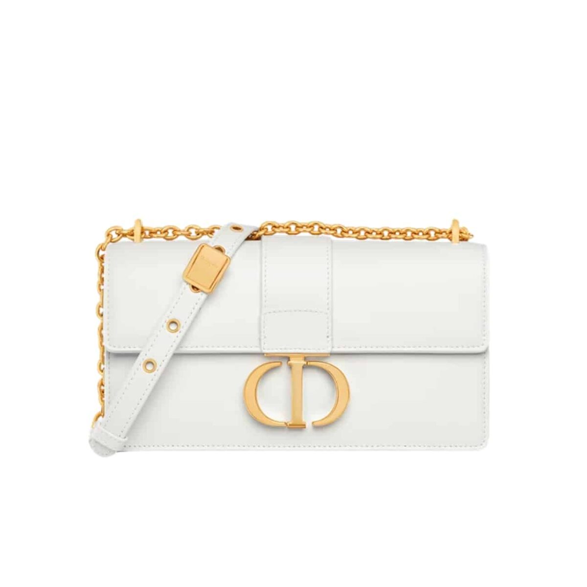 Dior 30 Montaigne East West Bag With Chain White 21Cm M9334Uhel M030 - Image 1