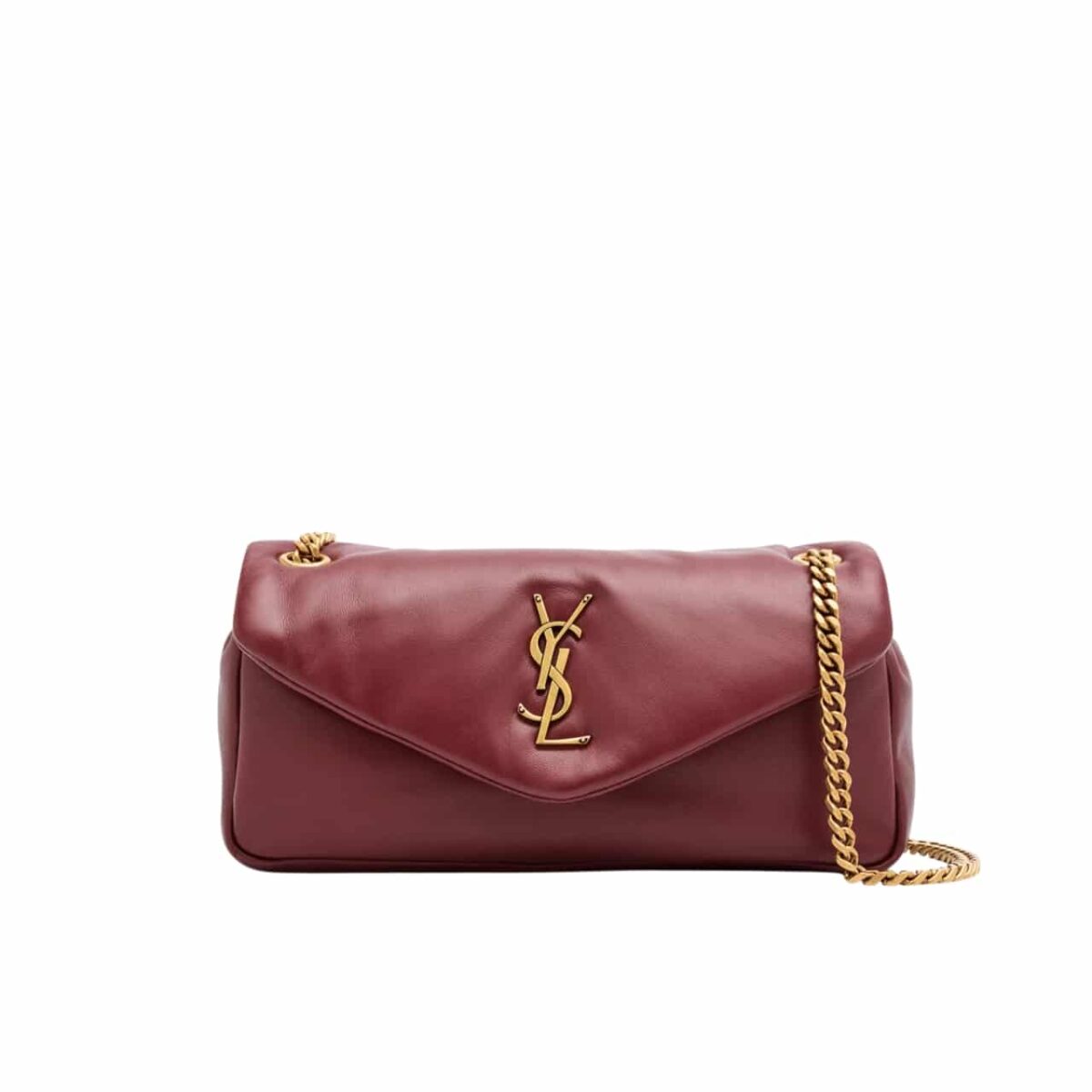 Saint Laurent Calypso Small In Plunged Lambskin Rouge Merlot 27Cm 734153Aacqo6268 - Image 1