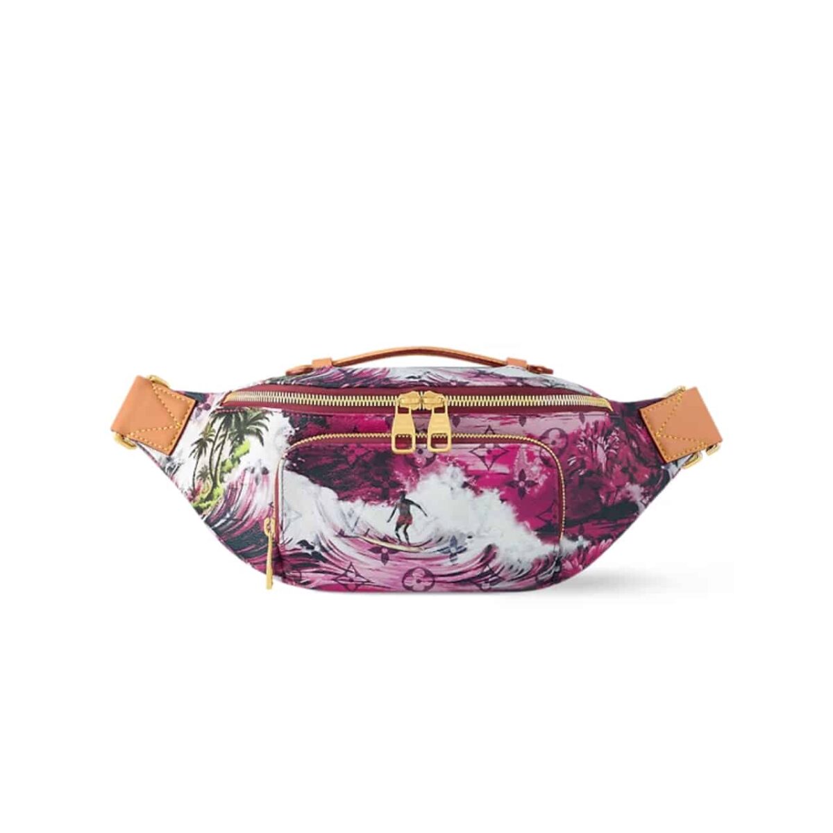 Louis Vuitton Rush Bumbag Monogram Surfin Coated Canvas Pink 33Cm M24987 - Image 1