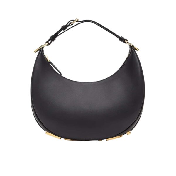Fendi Fendigraphy Mini Leather Bag Black 20Cm 8Bs081A5Dyf1Hej