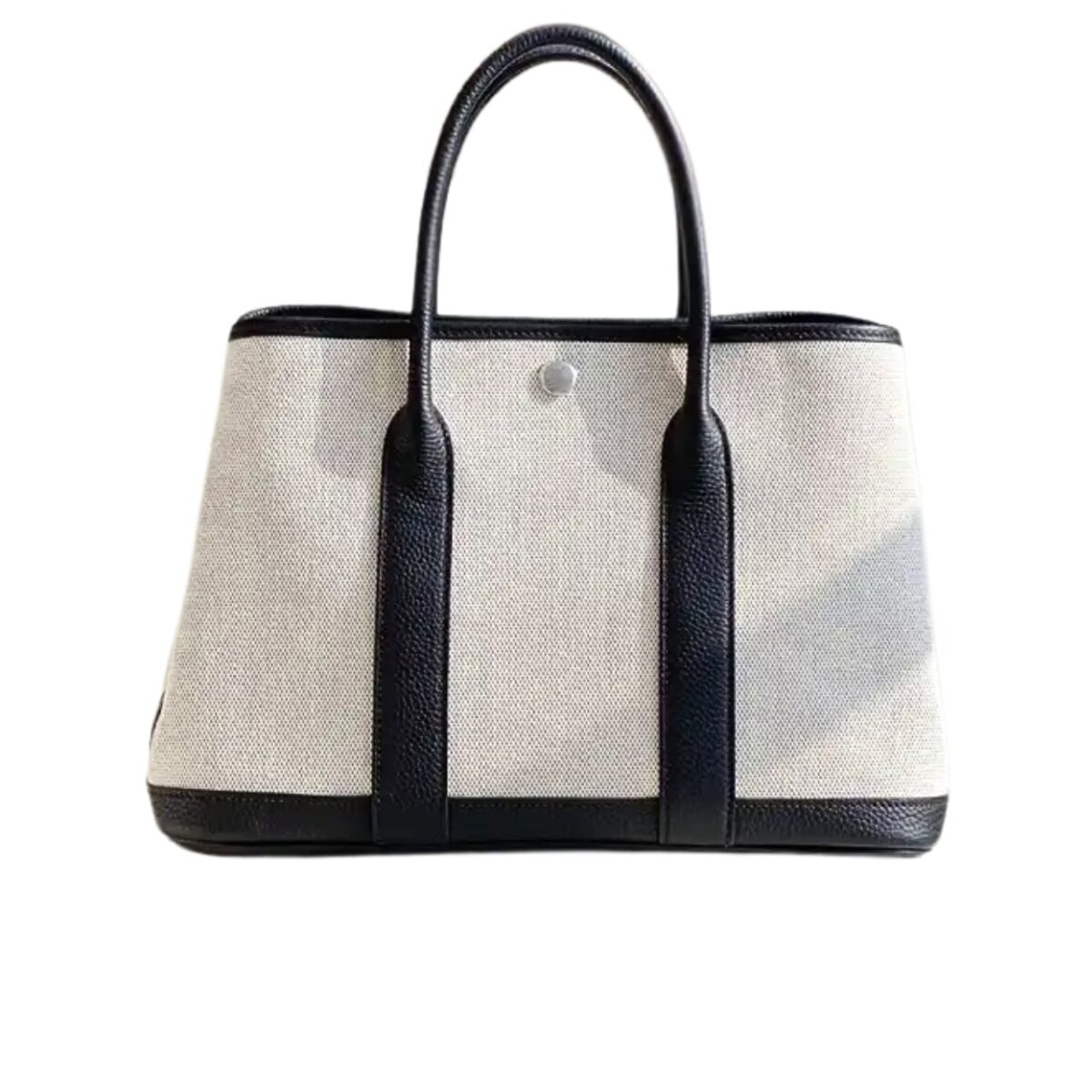 Hermes Garden Party 30 Handbag Canvas Black 30Cm - Image 1