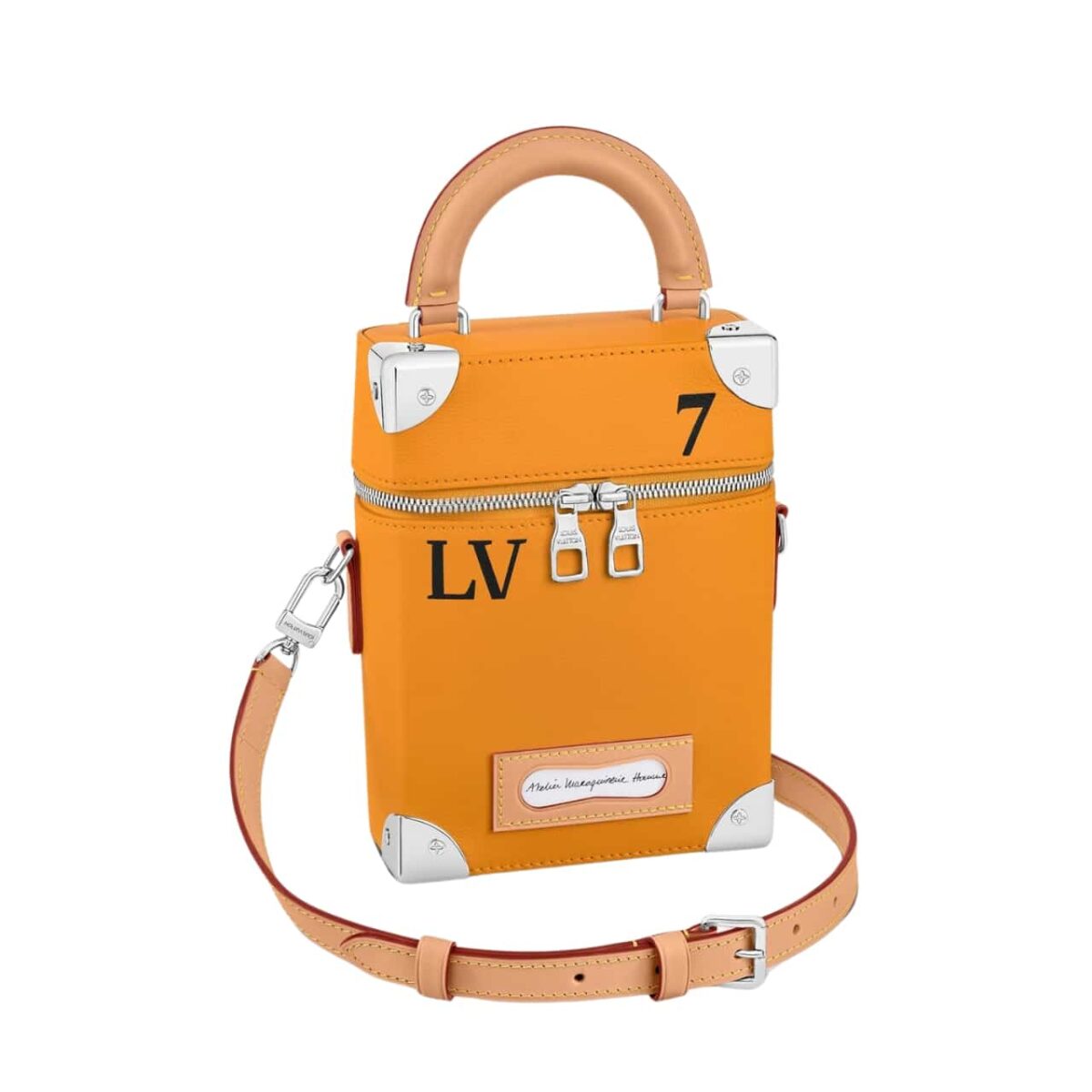 Louis Vuitton Vertical Box Trunk Bag Safran 13Cm M59666 - Image 1