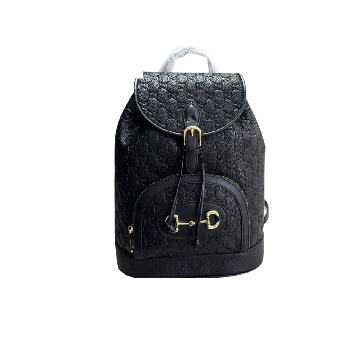 Gucci 1955 Horsebit Backpack Large All Black 27Cm - Image 1