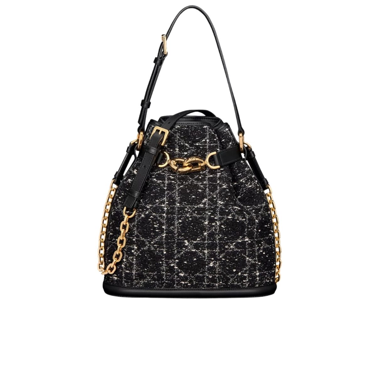 Dior Medium C'Est Dior Bag Black Cannage Tweed Black 24Cm M2271Utkv M911 - Image 1