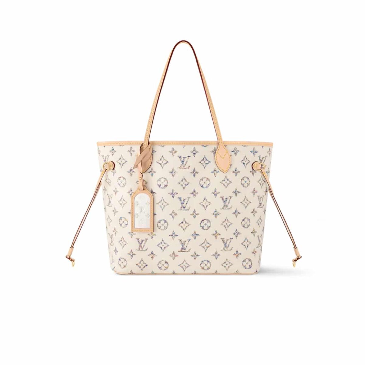 Louis Vuitton Neverfull Mm Monogram Jacquard Fabric Multicolor Beige 32Cm M24905 - Image 1