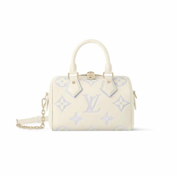 Louis Vuitton Speedy Bandoulière Bag 20 Latte And Bubble Tea 20Cm