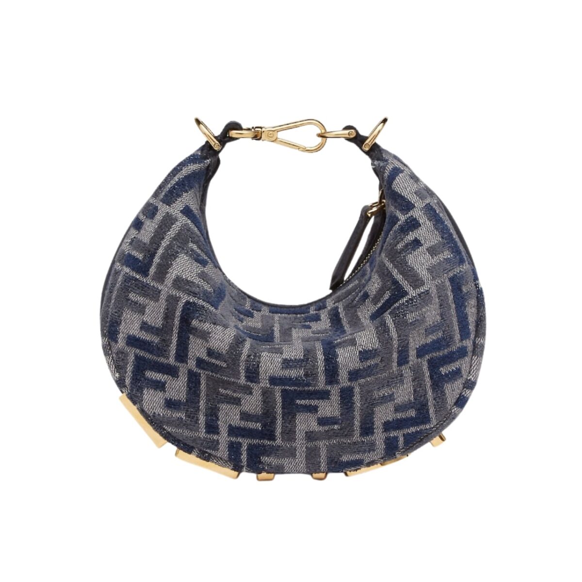 Fendi Fendigraphy Mini Blue Chenille Mini Bag 18Cm 8Bs081Asu0F1Pqm - Image 1