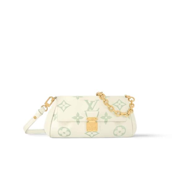 Louis Vuitton Favorite Bicolor Monogram Empreinte Leather Bag Latte And Matcha 23Cm M46842