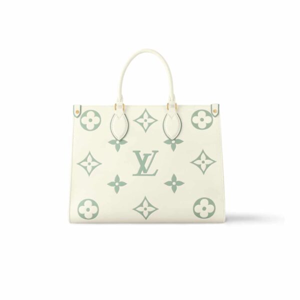Louis Vuitton Onthego Mm Bag Latte And Matcha 34Cm