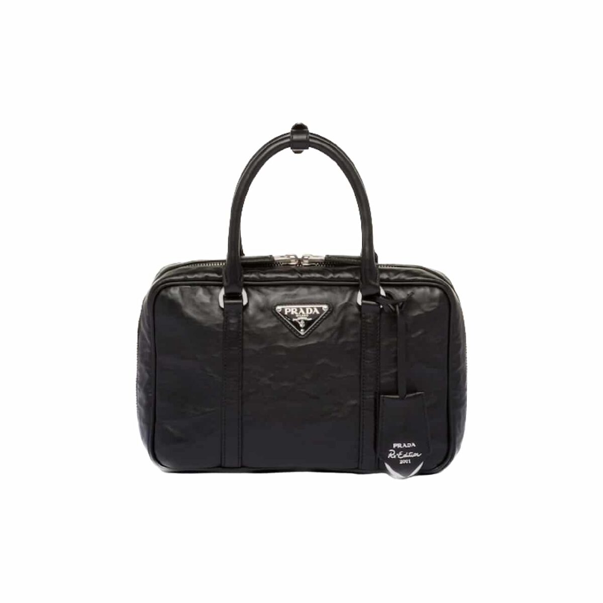 Prada Antiqu Handle Bag Black 25Cm 1Bb092 Uvl F0002 V T2O - Image 1