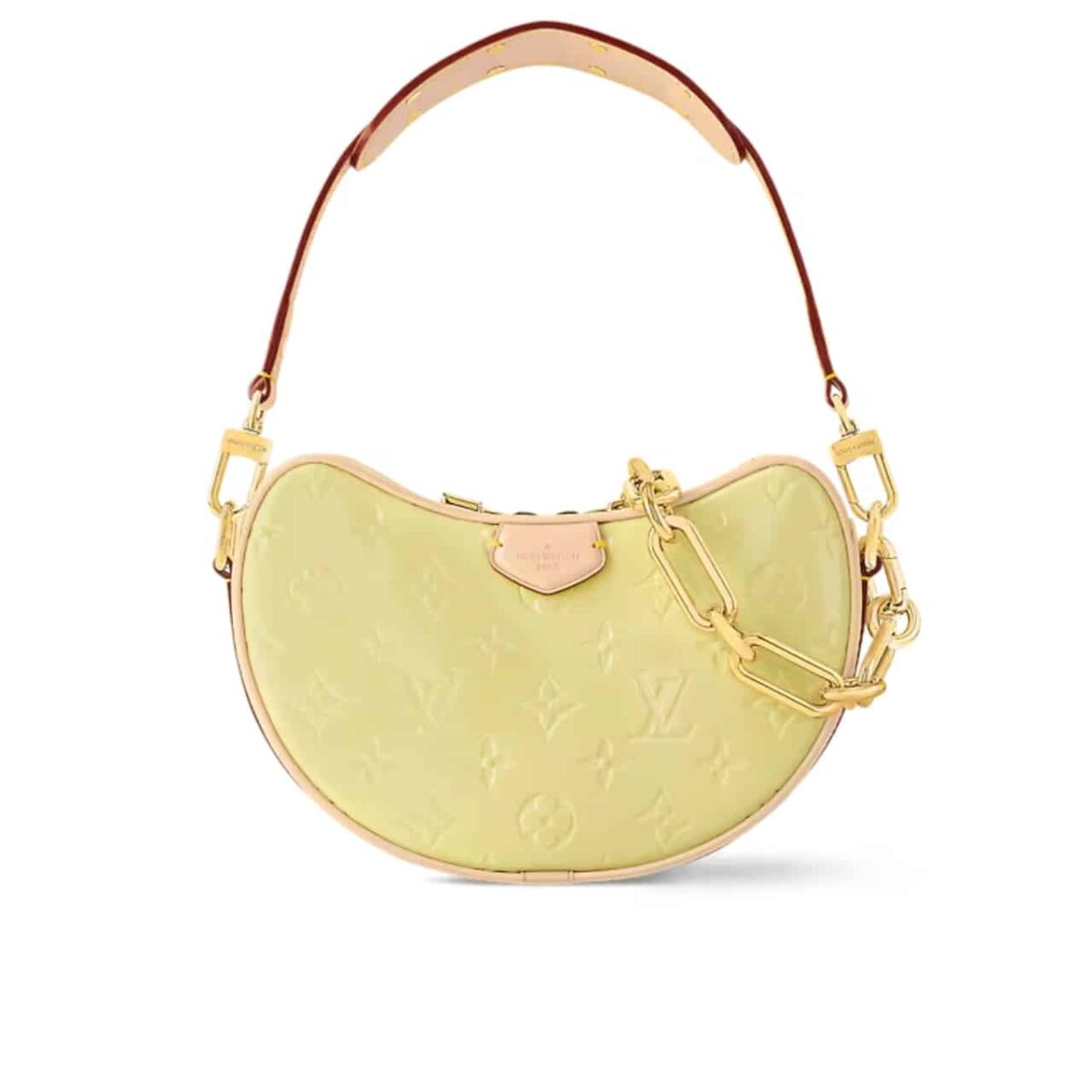 Louis Vuitton Croissant Pm Bag Monogram Vernis Leather Chic And Yellow 25Cm M24020 - Image 1
