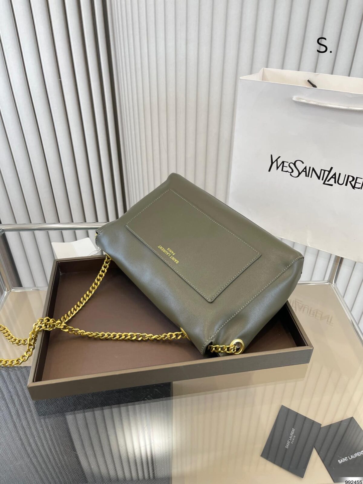 Saint Laurent Kate Medium Chain Bag In Grain De Poudre Embossed Leather 364021Bow0W1229 - Image 6