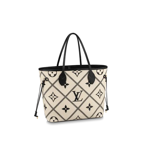Louis Vuitton Neverfull Mm 31Cm Begie And Black M46039