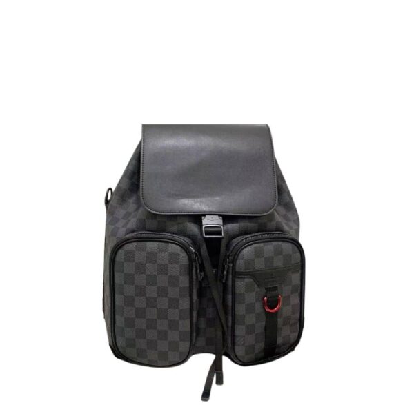 Louis Vuitton Backpack With Double Pocket Damier Black 41Cm