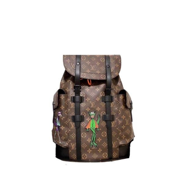 Louis Vuitton Christopher Mm Backpack Cartoon Monogram Brown 43Cm